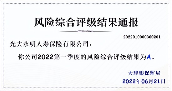 “偿二代”二期首评出炉!光大永明保险获得A类评级